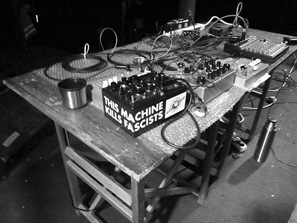 Bastard Noise desk at Tower Transmission V 2015