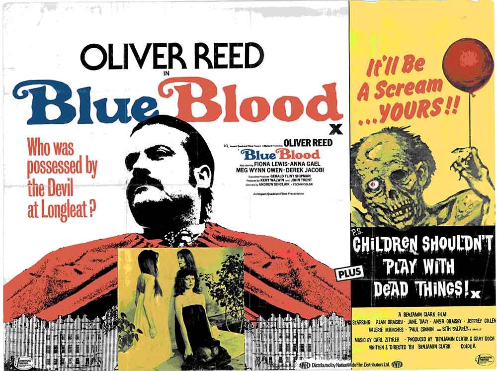 British quad poster for Blue Blood and Children Shouldn't Play With Dead Things