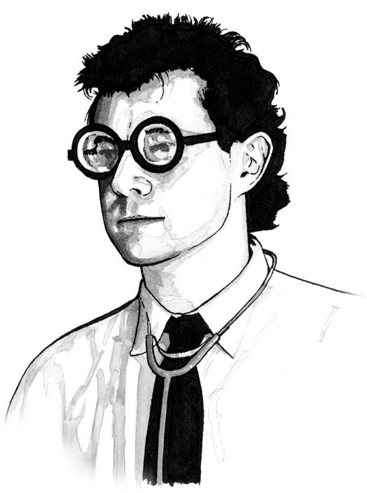 Drawing of the Doctor in Strangehaven