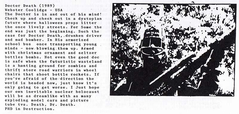 Clipping of obscure movie review, Doctor Death