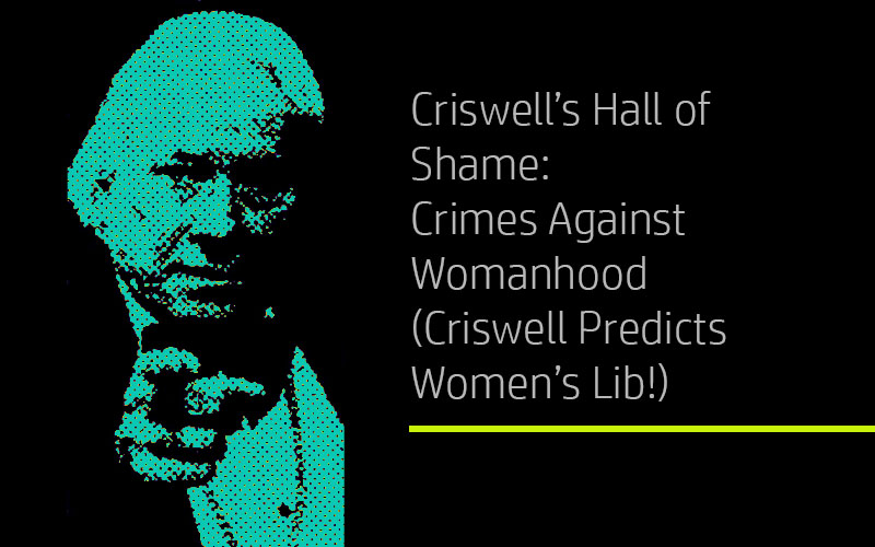 Banner for Criswell Predicts Women's Liberation