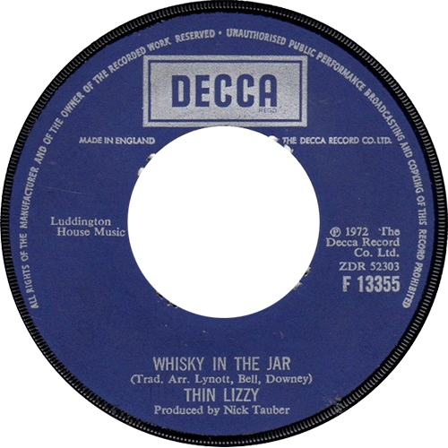 Single B-side Whisky In The Jar