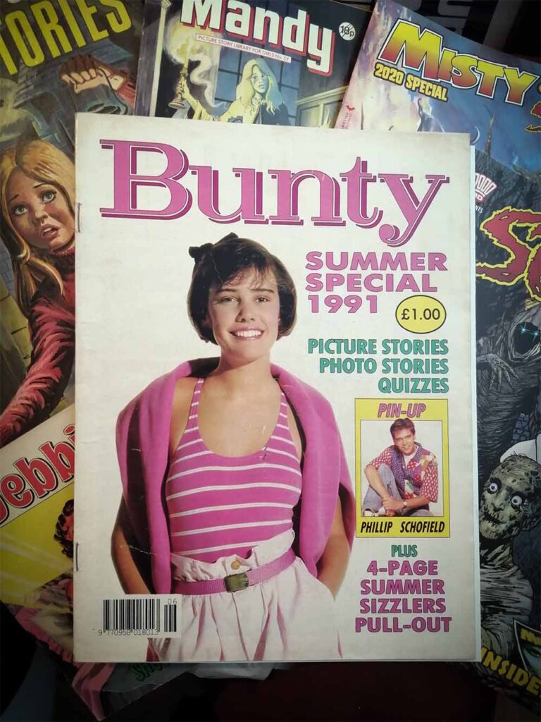 Bunty Summer Special 1991 and assorted girls comics.