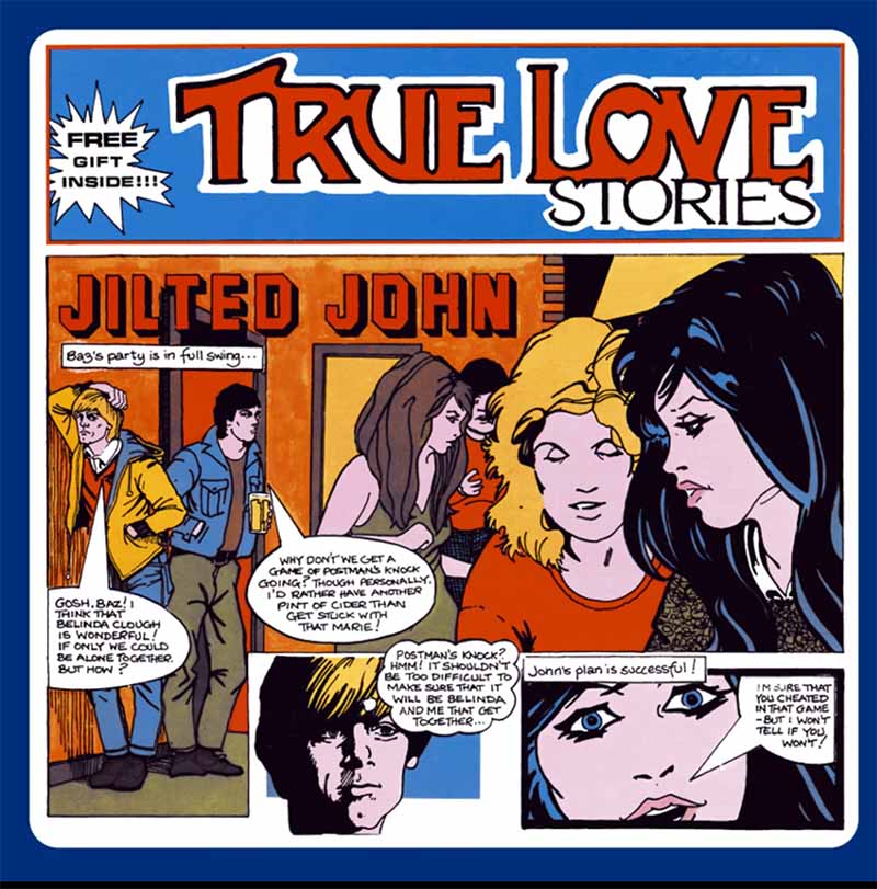 Jilted John, True Love Stories LP sleeve.
