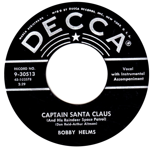 Record label b-side Bobby Helms