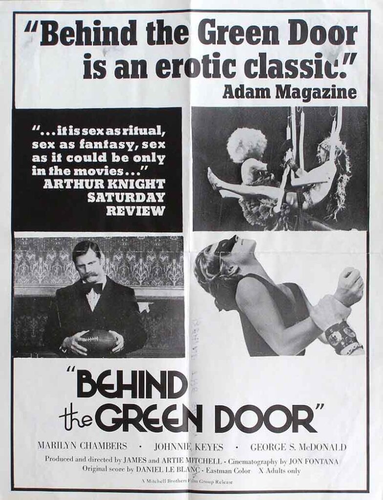 Behind the Green Door poster.