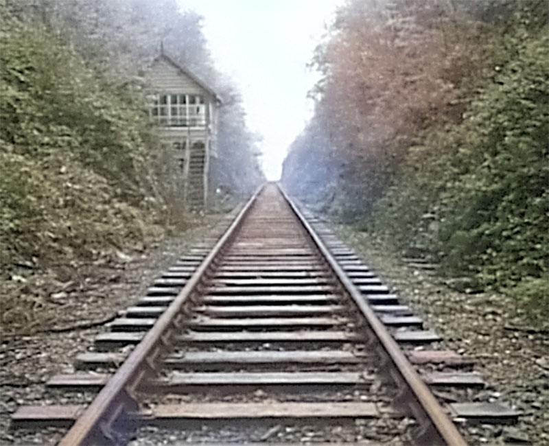The signal box in The Signalman — A Ghost Story For Christmas