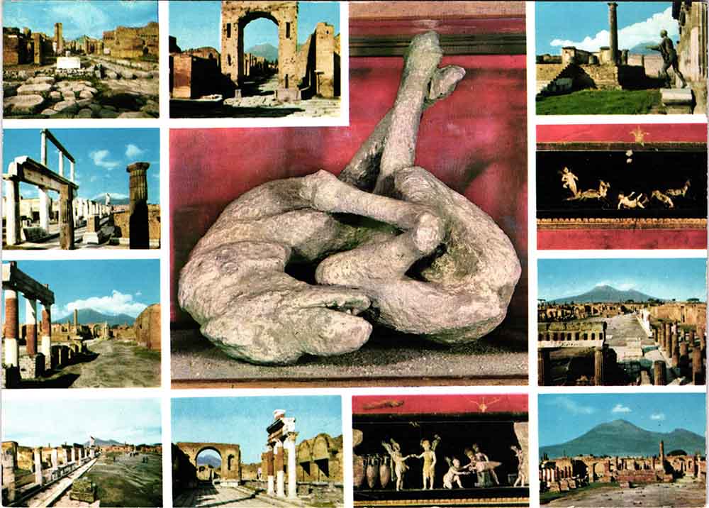 Pompeii postcard