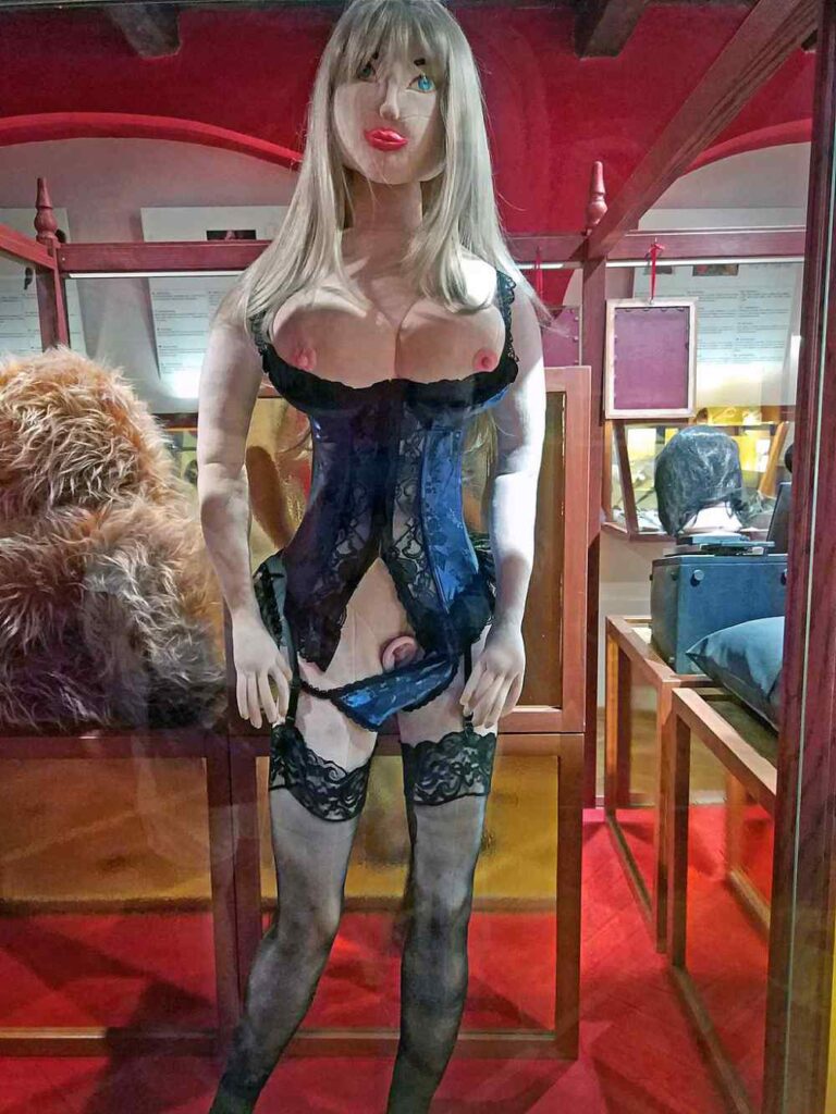 Sex doll in Sex Machines Museum, Prague. Credit: Zoq-Fot-Pik/Wikimedia Commons, 2018.