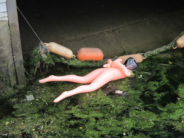 Blow up sex doll found in Old Portsmouth. Credit: Oast House Archive/Geograph Britain and Ireland, 2012.