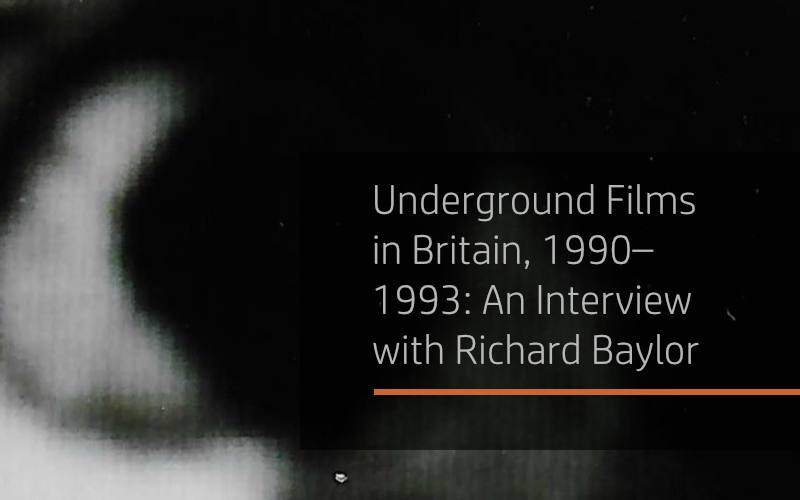 Banner for blog Underground Films in Britain