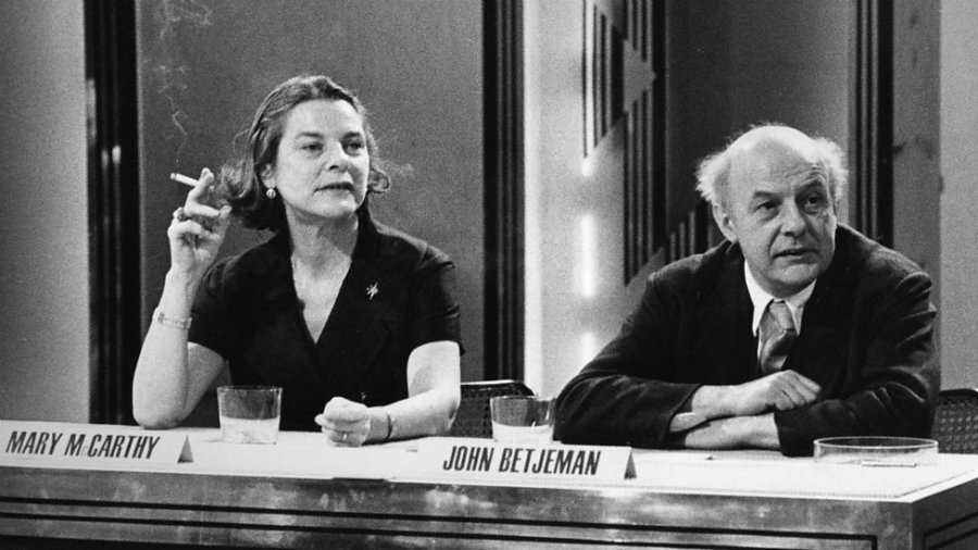 Mary McCarthy and John Betjeman on the quiz show, Take It or Leave It.