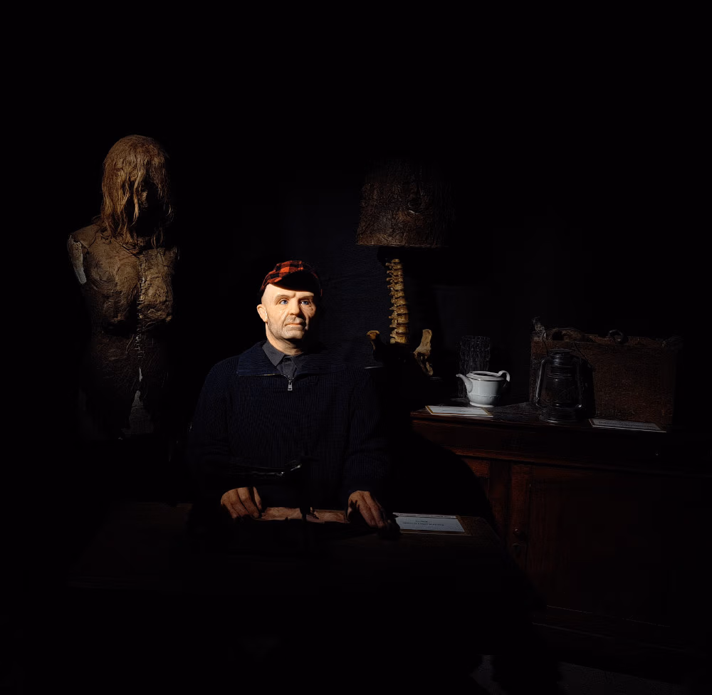 Ed Gein in the Serial Killer World Tour exhibition