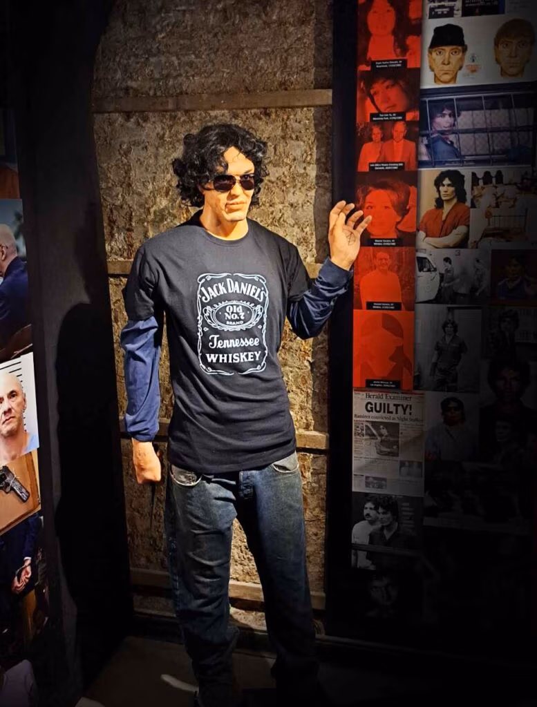Model of Richard Ramirez at the Serial Killer World Tour exhibition London.